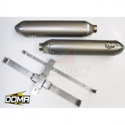 Silencieux 4 temps pour YAMAHA YXZ 1000 R (16-19) Inox Twin