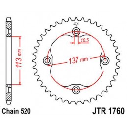 Couronne JT SPROCKETS acier...