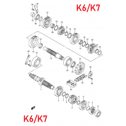 BOITE DE VITESSE K6/K7