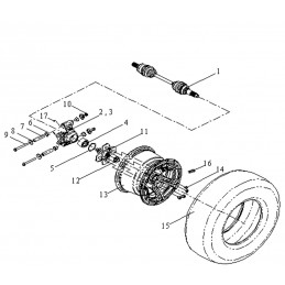 ROUE ARRIERE - CARDAN