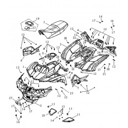 CARENAGES - SELLE - COMPTEUR