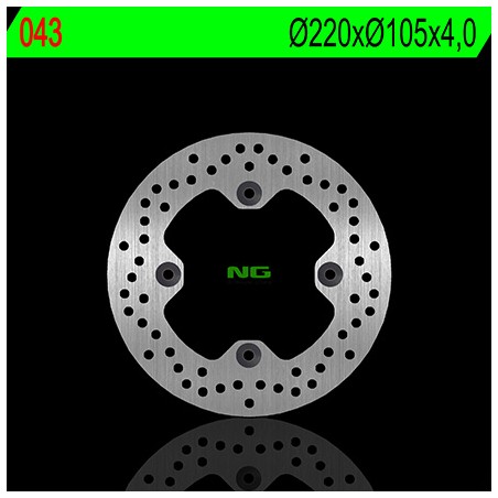 Disque de frein NG 043 rond fixe ARRIERE