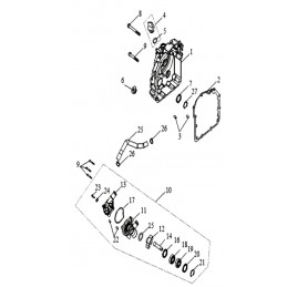 R.CRANKCASE, WATER PUMP