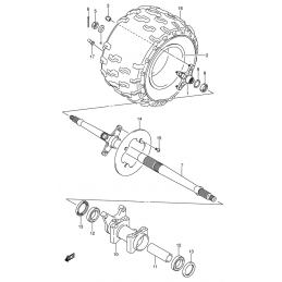 Roue arrière droite (Modèle...