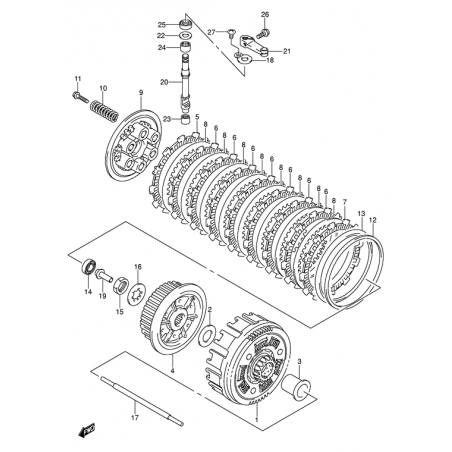 EMBRAYAGE (modèle k5 / k6 / k7)