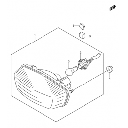 FEU ARRIERE (Modèle K5/K6/K7)