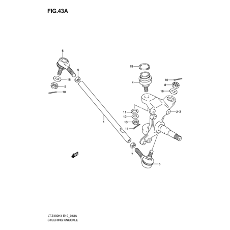 BIELLETTES DE DIRECTION (Modèle k5/K6/K7)