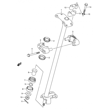 COLONNE DE DIRECTION (Modèle k4)