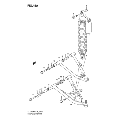 BRAS DE SUSPENSION (Modèle k5/k6/k7)
