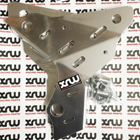 PROTECTION LATÉRALE DE CADRE EN ALU ANODISÉ INCOLORE XRW RACING : LTR450