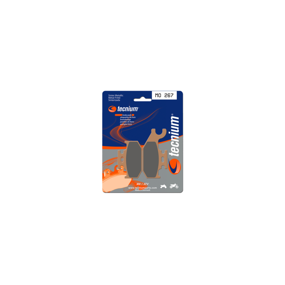 2 plaquettes freins TECNIUM arriere
