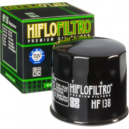 Filtre à huile HIFLOFILTRO Noir brillant - HF138