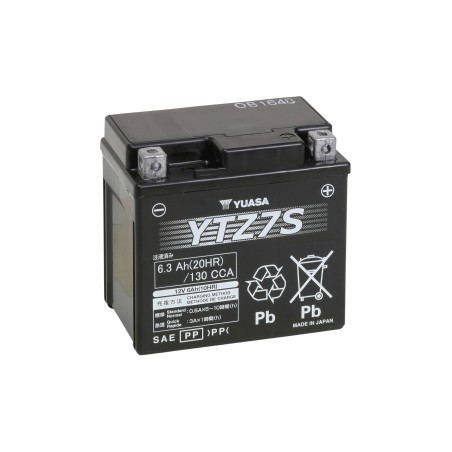 Batterie YUASA W/C sans entretien activé usine - YTZ7S