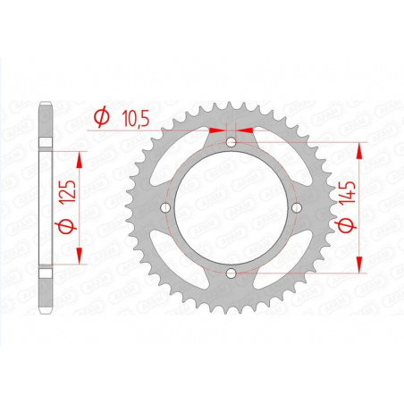 Couronne AFAM acier standard 350 Banshee