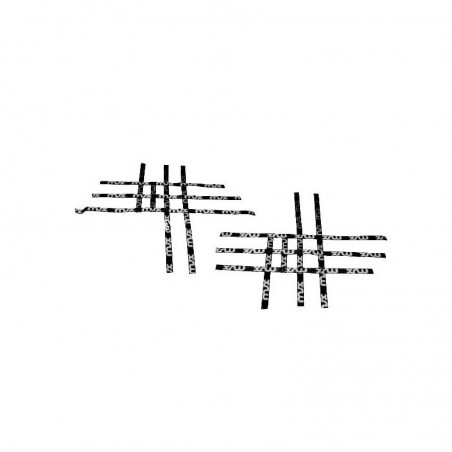 KIT SANGLES DE TALON DE NERF BAR XRW RACING MODÉLE Q1 LOGO BLANC : TRX450