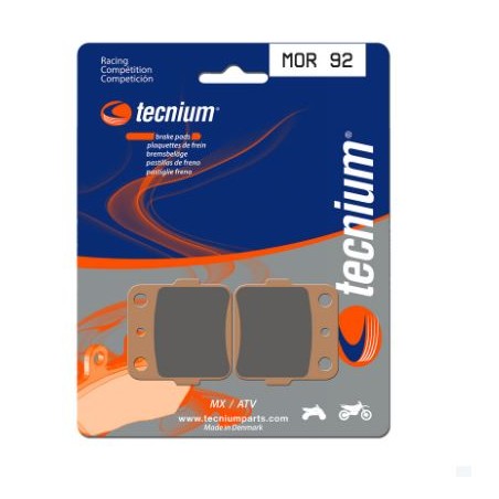 Plaquettes de frein TECNIUM Racing MX/Quad métal fritté - MOR92