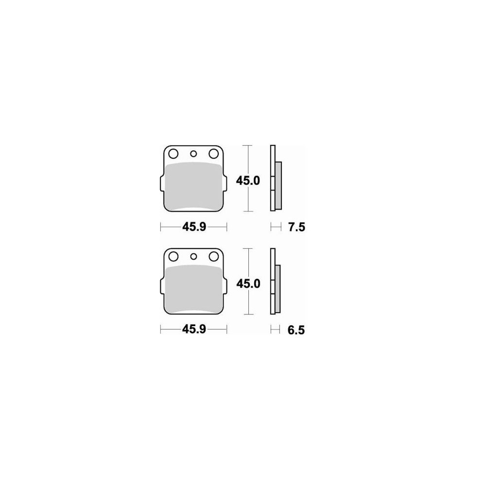 Plaquettes de frein BRAKING Off-Road/Quad métal fritté - 686CM44