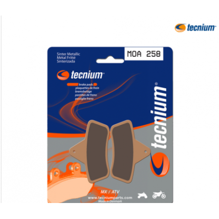 Plaquettes de frein TECNIUM MX/Quad métal fritté - MOA258