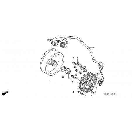 ALTERNATEUR (TRX450R6,7,8/ER6,7,8)