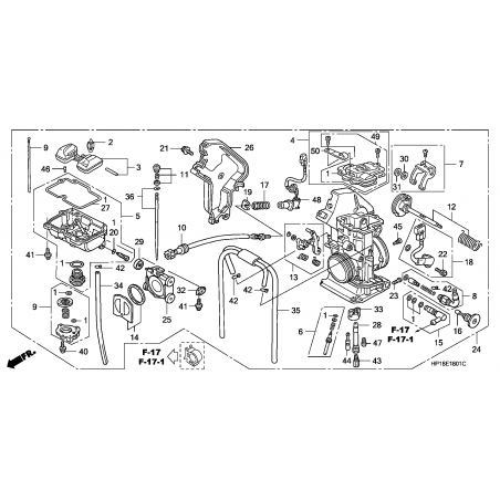 CARBURETEUR (TRX450R6,7,8/ER6,7,8)