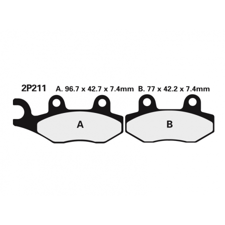 4  Plaquettes de frein NISSIN Off-Road métal fritté MX