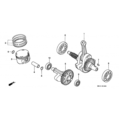 E-14 CRANKSHAFT/PISTON
