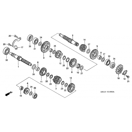 E-15 TRANSMISSION (TRX400EXX-4)