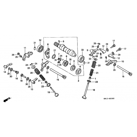 E-3 CAMSHAFT/VALVE