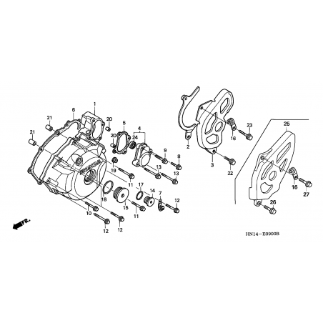 E-9 LEFT CRANKCASE COVER