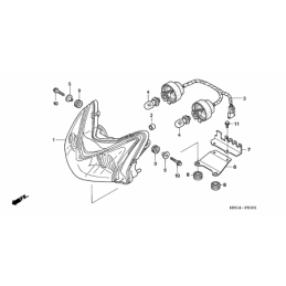 F-1-1 HEADLIGHT (TRX400EX5,6)