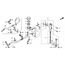 F-14 RR. BRAKE MASTER CYLINDER