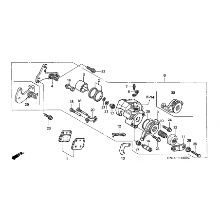 F-15 REAR BRAKE CALIPER