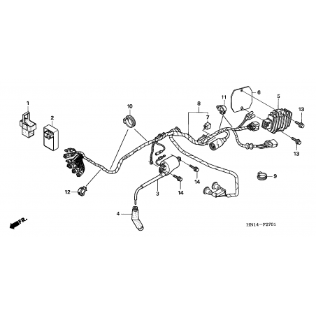 F-27-1 WIRE HARNESS (TRX400EX5,6)