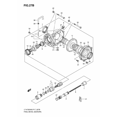 FINAL BEVEL GEAR (REAR)(MODEL K7)