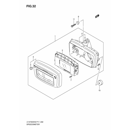 SPEEDOMETER (~F.NO.5SAAP41A 67110000)