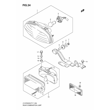 REAR COMBINATION LAMP (P17)