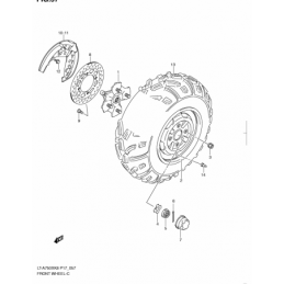 FRONT WHEEL (LT-A750XK8/XZK8)