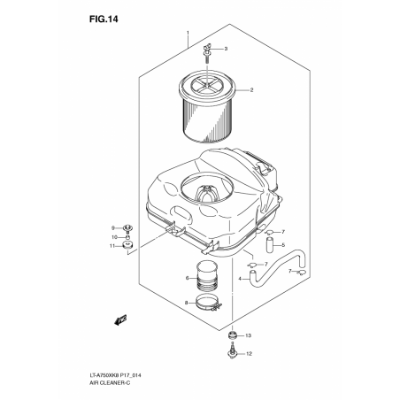 AIR CLEANER (LT-A750XK8/XZK8//XK9/XZK9)