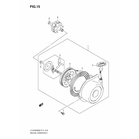 RECOIL STARTER (LT-A750XK8/XZK8//XK9/XZK9)