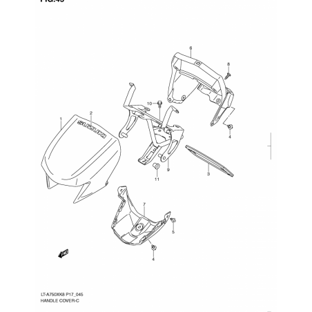 HANDLE COVER (LT-A750XK8 P17,P24)
