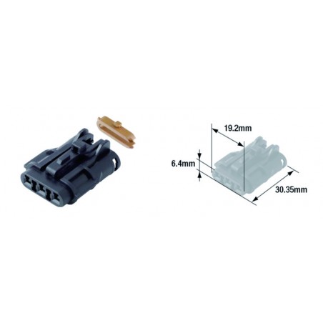 Connectique électrique mâle étanche TOURMAX type 070 (FRY)