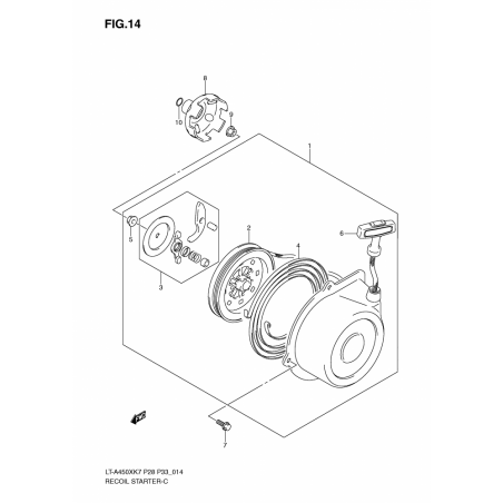 RECOIL STARTER (MODEL K7/K8/K9)