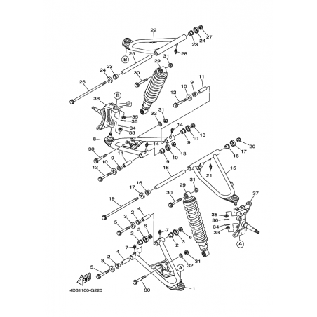 FRONT SUSPENSION & WHEEL