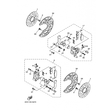 FRONT BRAKE CALIPER
