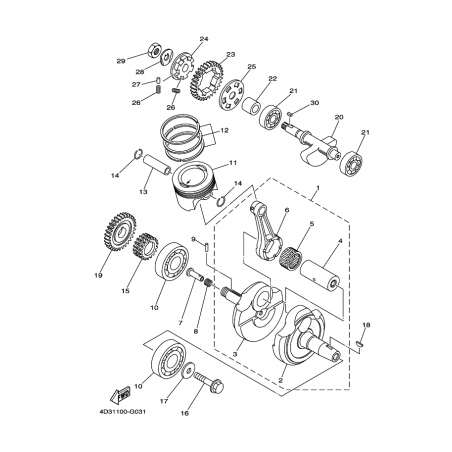 CRANKSHAFT & PISTON