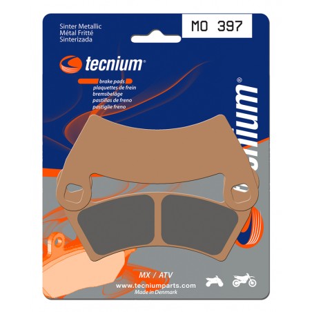 2 plaquettes de frein TECNIUM MO397