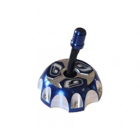 Bouchon de réservoir "SILVERTECH" alu bleu
