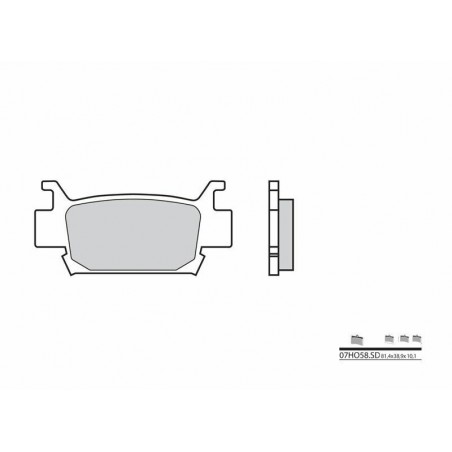 Plaquettes de frein BREMBO Off-Road métal fritté