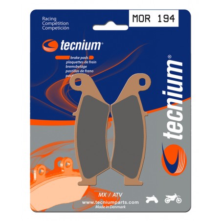 Plaquettes de frein TECNIUM Racing MX/Quad métal fritté