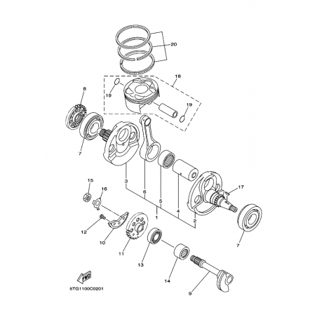 CRANKSHAFT & PISTON